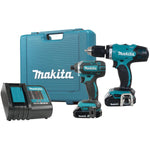 Makita DLX2141SY 18V LXT 2PC Combo 1.5Ah Kit (DDF453Z Plus DTD152Z)