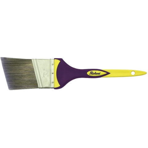 Richard 80842 Angular Paint Brush with SoftGrip Handle, 21/2"