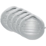Disposable Dust Face Masks - with Flexible Nose Piece, 5 Pack