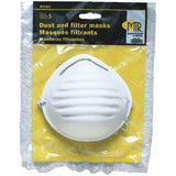 Disposable Dust Face Masks - with Flexible Nose Piece, 5 Pack