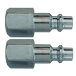 2 Pack 1/4" x 1/4" Female National Pipe Thread Coupler Plugs