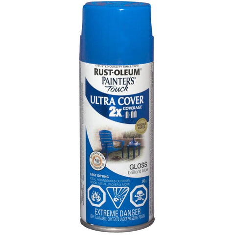 Rust-Oleum Painter's Touch 2X Ultra Cover Gloss in Brilliant Blue, 340g