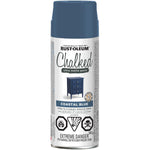 Rust-Oleum Chalked Ultra Matte Spray Paint in Coastal Blue, 340g, 302829