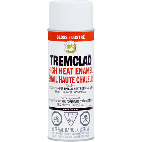 Tremclad High Heat Enamel in Gloss White, 340g