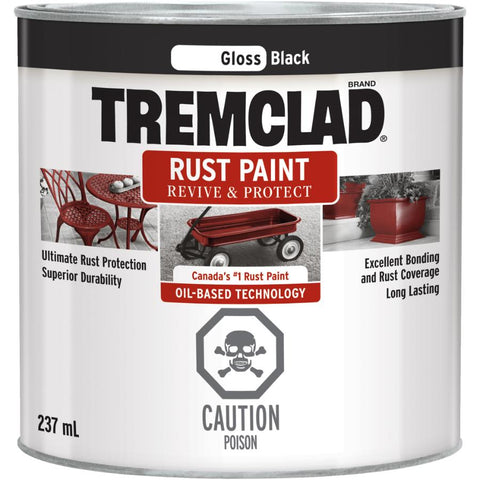 Rust Paint - Gloss Black, 237 ml