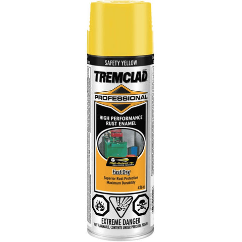 Tremclad Professional Rust Enamel Paint & Primer in Safety Yellow (OSHA), 426g