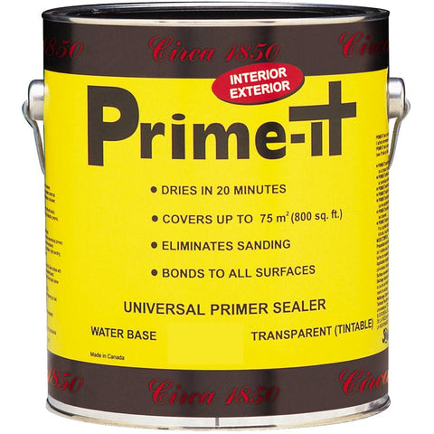 Prime-It Latex Primer-Sealer - Translucent, 3.78 L