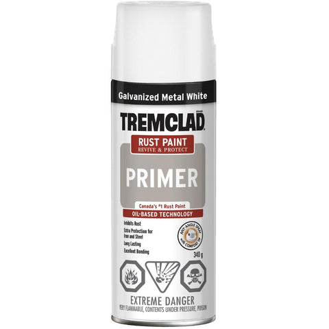 Tremclad Rust Primer in Galvanized White, 340g