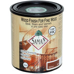 SamaN SAM-309-1L Interior One Step Wood Seal, Stain and Varnish �Oil Based Odorless Dye & Protection for Furniture, Fine Wood & Floors (Walnut SAM-309, 32 oz)