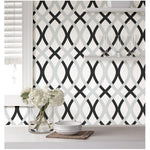 WallPops NU1658 Lattice Peel and Stick Wallpaper, Multi-Color