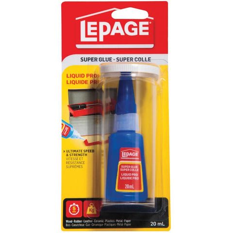 LePage Liquid Professional Super Glue, 20-Gram Bottle