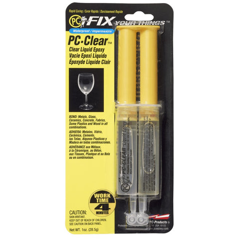 1oz 2-Part Clear Syringe Epoxy Adhesive