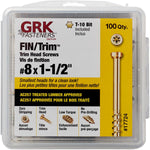 GRK 772691177247 8 by 1-Inch 1/2 Containing Equal to 100 Screws Trim Handy FIN, 1-Pack