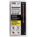 GRK KAM9212THP Kameleon HandyPak 9 by 2-1/2-Inch Composite Deck Screws, 100 Screws per Package, Tan