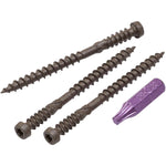 GRK KAM9212BHP Kameleon HandyPak 9 by 2-1/2-Inch Composite Deck Screws, 100 Screws per Package, Brown