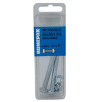 2 Pack 1/4" x 3" #2 Zinc Plated Hex Bolts, with Nut