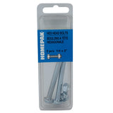 2 Pack 1/4" x 3" #2 Zinc Plated Hex Bolts, with Nut