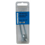 2 Pack 1/4" x 3-1/2" #2 Zinc Plated Hex Bolts, with Nut