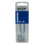 2 Pack 1/4" x 4" #2 Zinc Plated Hex Bolts, with Nut