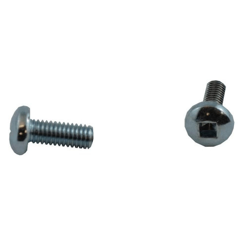 10 Pack #10-32 x 1/2" Zinc Plated Round Machine Screws