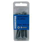 10 Pack #10-32 x 2-1/2" Zinc Plated Round Machine Screws