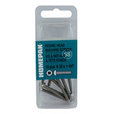 10 Pack #6-32 x 1-1/4" Stainless Steel Round Machine Screws