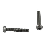 10 Pack #6-32 x 1" Stainless Steel Round Machine Screws