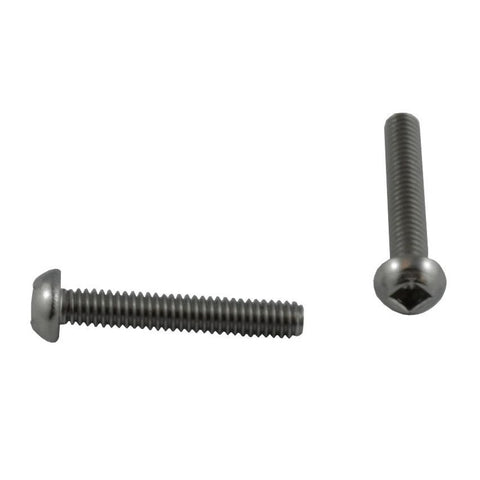 10 Pack #6-32 x 1" Stainless Steel Round Machine Screws