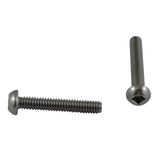 10 Pack #8-32 x 1" Stainless Steel Round Machine Screws