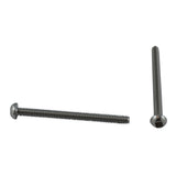 10 Pack #8-32 x 2" Stainless Steel Round Machine Screws