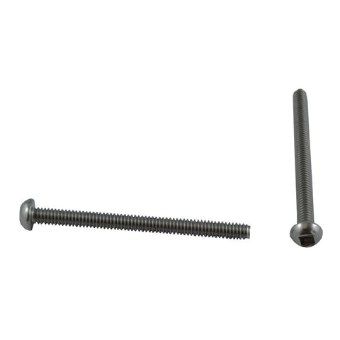 10 Pack #8-32 x 2" Stainless Steel Round Machine Screws