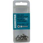 10 Pack #6-32 x 1/2" Stainless Steel Oval Head Machine Screws