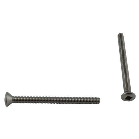 10 Pack #8-32 x 2" Stainless Steel Oval Head Machine Screws