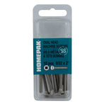 10 Pack #8-32 x 2" Stainless Steel Oval Head Machine Screws