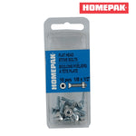 10 Pack 6-32 x 1/2" Zinc Plated Flat Head Machine Screws, with Nuts