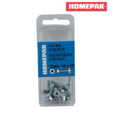 10 Pack 6-32 x 1/2" Zinc Plated Flat Head Machine Screws, with Nuts