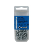 10 Pack 6-32 x 3/4" Zinc Plated Flat Head Machine Screws, with Nuts