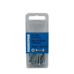10 Pack 6-32 x 1-1/2" Zinc Plated Flat Head Machine Screws, with Nuts