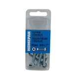 10 Pack 10-24 x 1" Zinc Plated Flat Head Machine Screws, with Nuts
