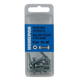 10 Pack 6-32 x 3/4" Zinc Plated Round Head Machine Screws, with Nuts