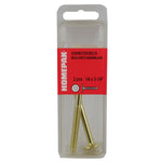 2 Pack 1/4" x 3-1/4" Brass Plated Connector Bolts
