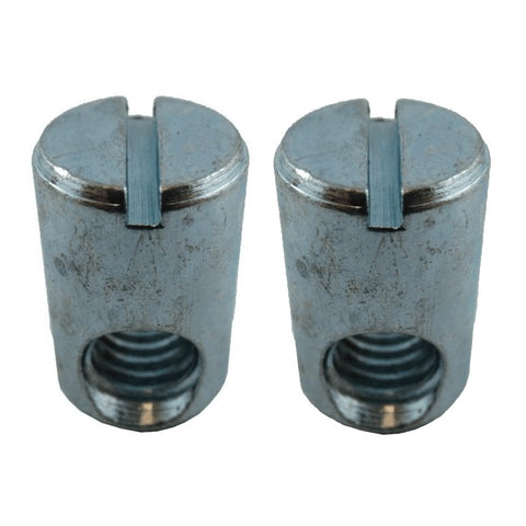 2 Pack 1/2" x 3/4" Long Cross Dowel Connectors