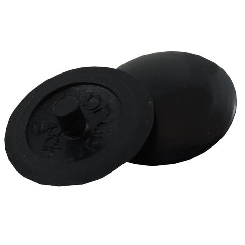 10 Pack #1 Black Plastic Screw Caps