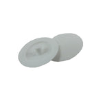 10 Pack #1 White Plastic Screw Caps