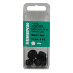 10 Pack #6-8 Black Plastic Screw Caps