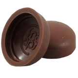 10 Pack #10-1/4" Brown Plastic Screw Caps