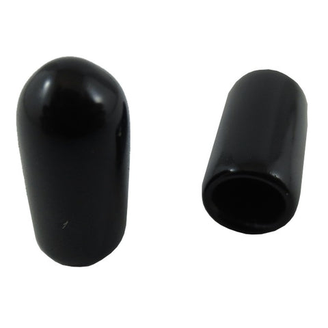 10 Pack #10 Black Vinyl Screw Caps
