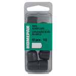 10 Pack 1/2" Grey Vinyl Screw Caps