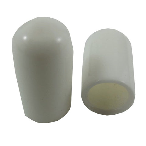 10 Pack 1/4" White Vinyl Screw Caps