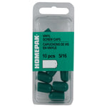 10 Pack 5/16" Green Vinyl Screw Caps